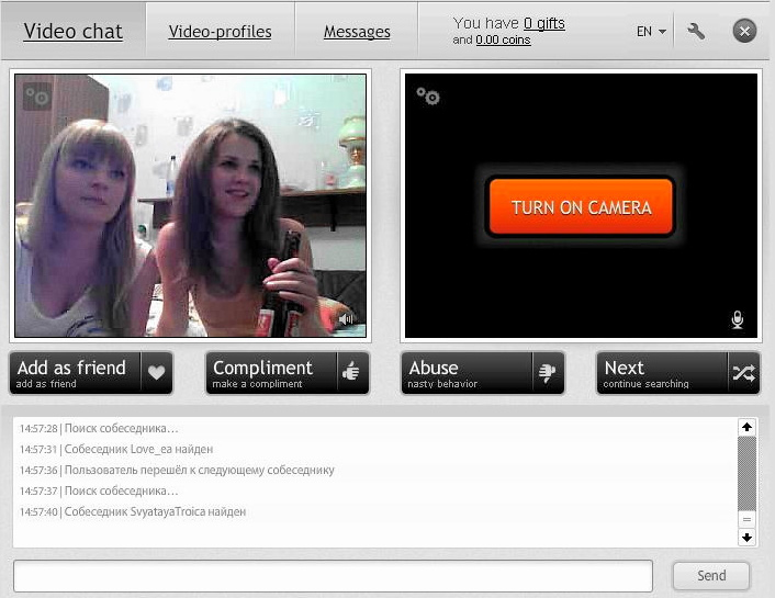 Kostenloser video chat.